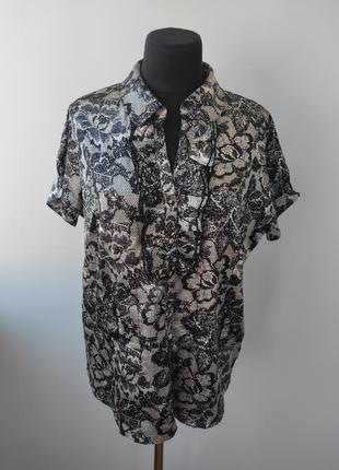 Шикарная статусная блузка с гипюровым принтом 20 р від bm