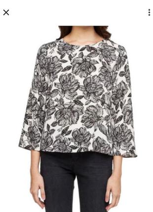 Вискозная блузка в цветочный принт 18 р от new look