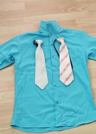 Сорочка бірюзова +2 краватки, всього 279 грн!