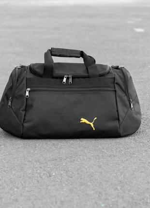 Чоловіча спортивна сумка дорожня пума pumatales чорна для поїз...