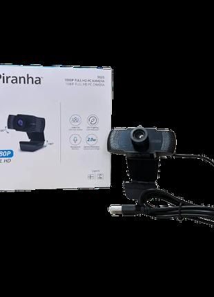 Веб камера piranha для pc или ноутбука, full hd