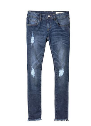 Стильные рваные джинсы скинни 158 см