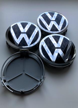 Колпачки заглушки на литые диски Фольсваген VW 75мм 2204000125