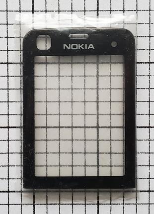 Стекло дисплея Nokia 6220 Classic черный