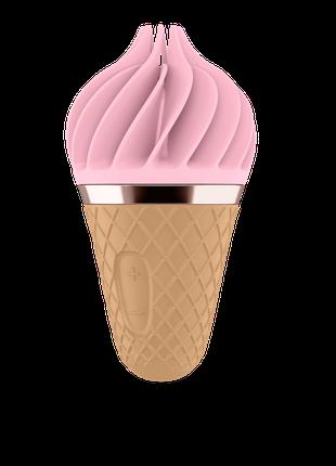 Міні вібратор морозивко Satisfyer Sweet Treat Spinnator (Pink)