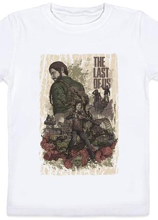 Детская футболка the last of us (белая)