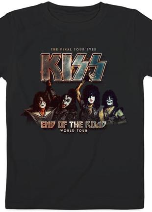 Детская футболка kiss - end of the road - world tour (чёрная)