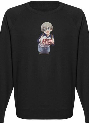 Світшот uzaki-chan wa asobitai! (чорний)