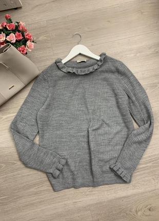 Серый джемпер свитерок 14 размер