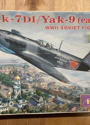 Збірна модель літака ICM Yak-7DI/Yak-9 (early) 1:48