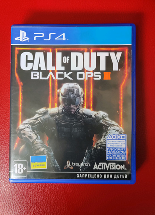 Игра диск Call of Duty Black Ops 3 для PS4 / PS5
