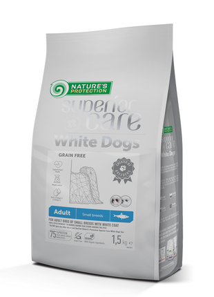 Сухий беззерновий корм для дорослих собак малих порід з білою