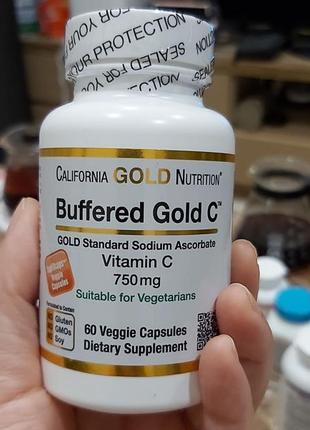 Gold C Буферизованный витамин С, 750 мг, аскорбиновая кислота