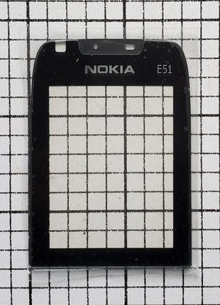 Стекло дисплея Nokia E51 черный