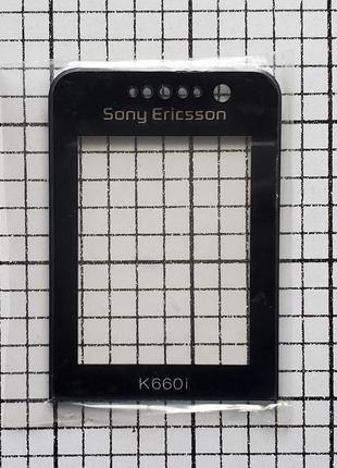 Стекло дисплея Sony Ericsson W660i черный