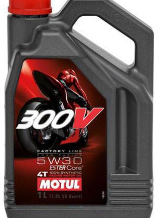 Масло моторное для мотоциклов синтетическое MOTUL 300V 4T FACT...