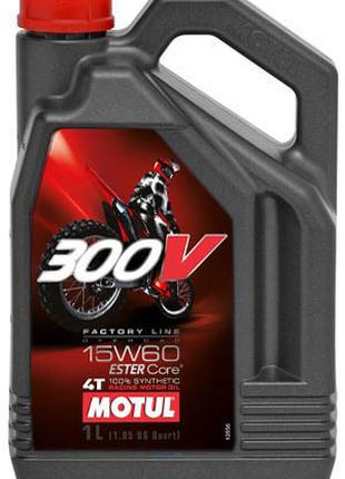 Масло моторное для мотоциклов синтетическое MOTUL 300V 4T FACT...