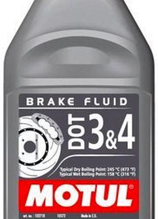 Тормозная жидкость Motul DOT 3&4 BRAKE FLUID 500 мл 807910