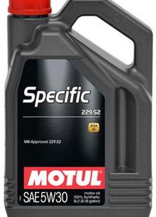 Масло моторное синтетическое MOTUL SPECIFIC 229.52 SAE 5W30 (5...