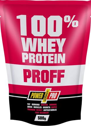Протеин Power Pro 100% Whey Protein Proff, 500 грамм Вишня в ш...