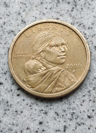 1 доллар США 2000 Р Сакагавея Индианка Орел