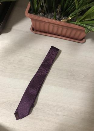 Краватка нова бордова з візерунком