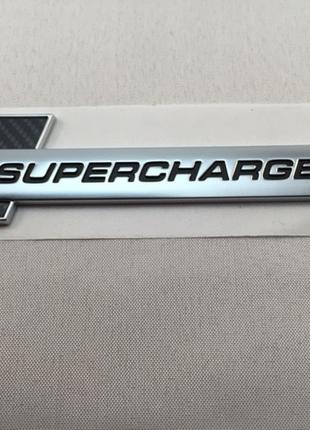 Емблема Audi S-Line Supercharged Carbon Новая Оригинальная