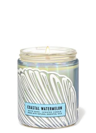 Ароматическая свеча bath and body works coastal watermelon