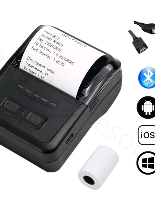 Термопринтер Bluetooth USB ПРРО POS для друку касових чеків58мм