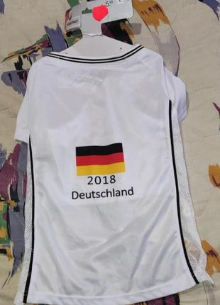 Попона-футболка для собаки cermany 2018