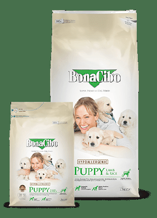 Корм для цуценят BonaCibo Puppy Lamb & Rice 15 кг
