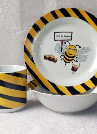 Детский набор посуды Данко-М "Пчёлка" (3 предмета)