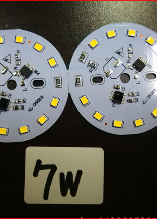 LED світлодіодний модуль плата на 220v лампа 7w 220в 7вт 35мм