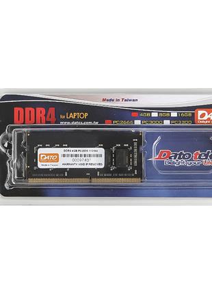 Память для ноутбука DATO 4 GB SO-DIMM DDR4 2666 MHz (DT4G4DSDN...