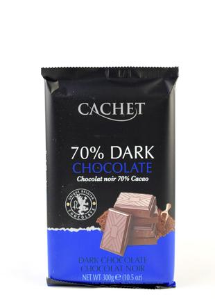 Шоколад черный Cachet 70% Dark 300г (Бельгия)