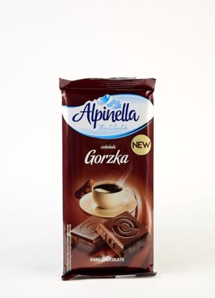 Шоколад темный Alpinella Gorzka 90 г Польша