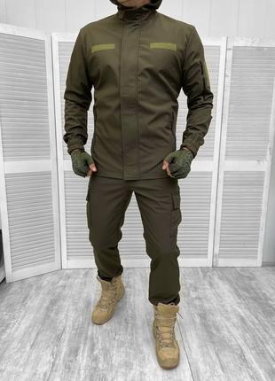 Зимовий костюм тактичний Softshell хакі ЗСУ Нацгвардія Костюм ...