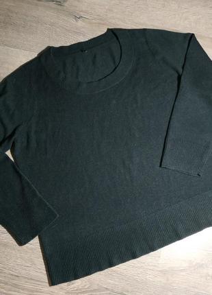 Черный мягкий свитер большого размера пог 62.5 см