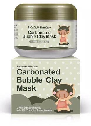 Бульбашкова маска для вишуканого bioaqua carbonated bubble clay m