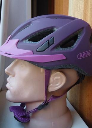 Велошолом abus urban-i 3.0 helmet core purple germany 2021р (5...