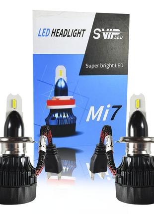 Цоколь HB3 Комплект LED ламп Mi7 HB3 6000K 12V 25W радиатор с ...