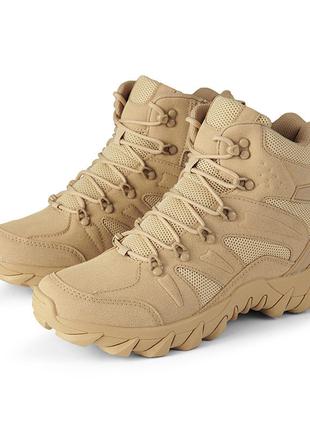 ➚Черевики тактичні Lesko GZ702 Sand Khaki р.39 високі армійськ...