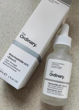 Сироватка з вітаміном b3 та цинком the ordinary - niacinamide ...