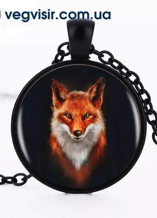 Подвеска кулон Fox лиса 2 цвета амулет оберег талисман