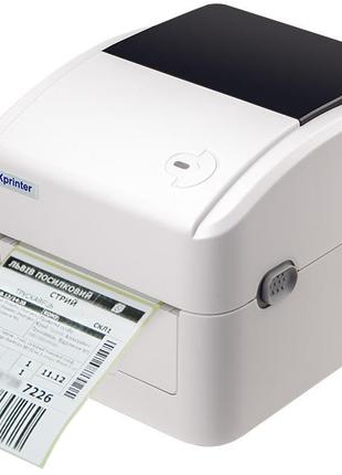 Термопринтер для печати этикеток Xprinter XP-420B + LAN (Гаран...