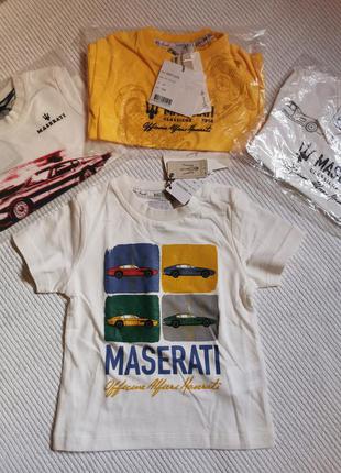 Качественная футболка с машинками италия maserati