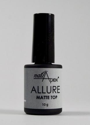 Матовый топ «Allure» Nailapex, 10 мл