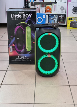 Акустика-караоке REMAX Little Boy RGB LED Outdoor Wireless Speake