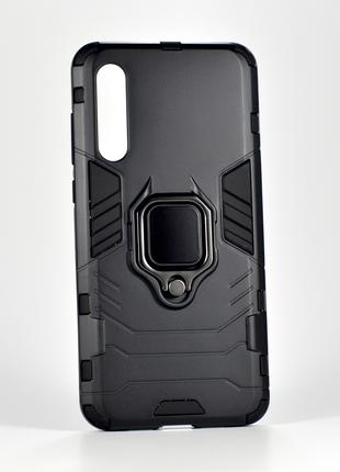 Противоударный чехол на Xiaomi Mi 9 Pro черный Black panther