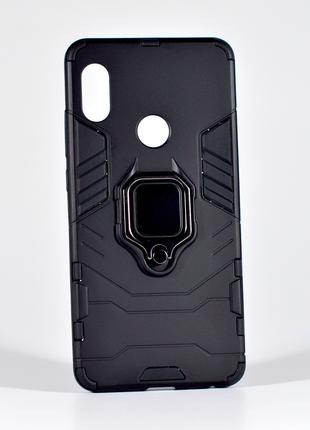 Противоударный чехол на Xiaomi Redmi Note 5 черный Black panther